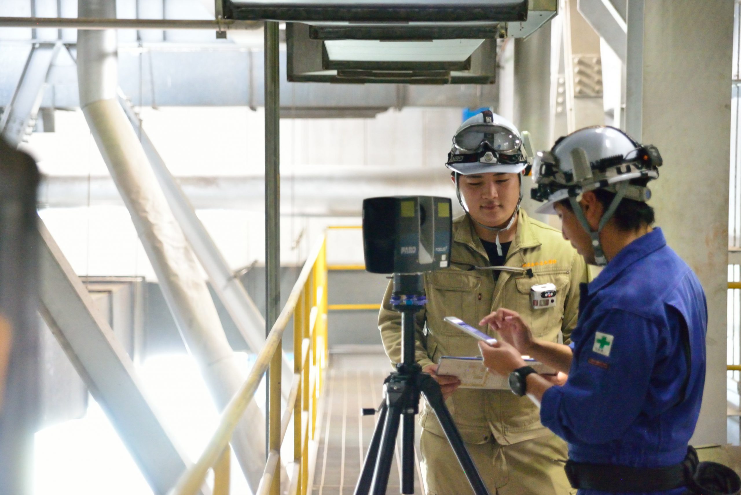 愛知県蒲郡市でプラント設備の3Dレーザースキャン／空間設備映像撮影を実施しましたイメージ